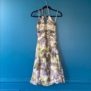 Anthropologie halter spring dress